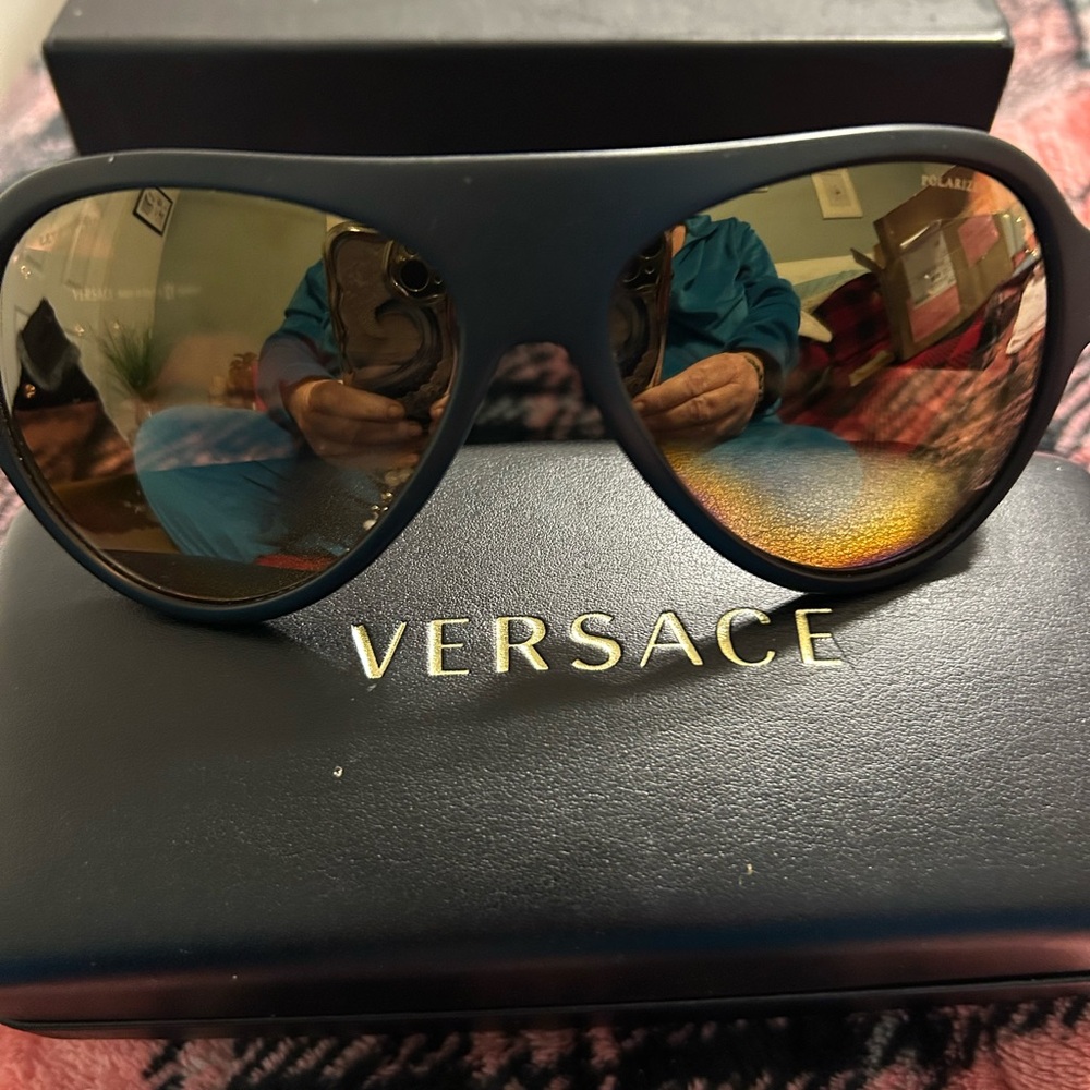 Versace Black Polarized sunglasses